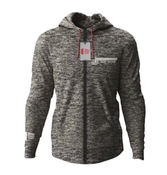 Buzo Hoodie Deportivo Zip Gris Bs As Padel Master