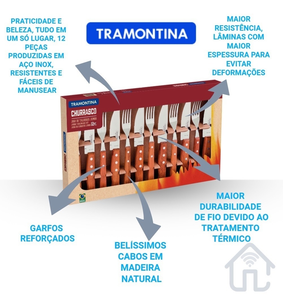 Jogo De Talheres Jumbo Tramontina 12