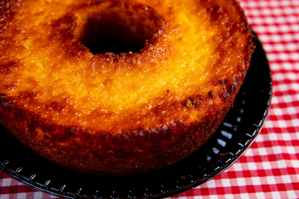 Bolo de milho com queijo