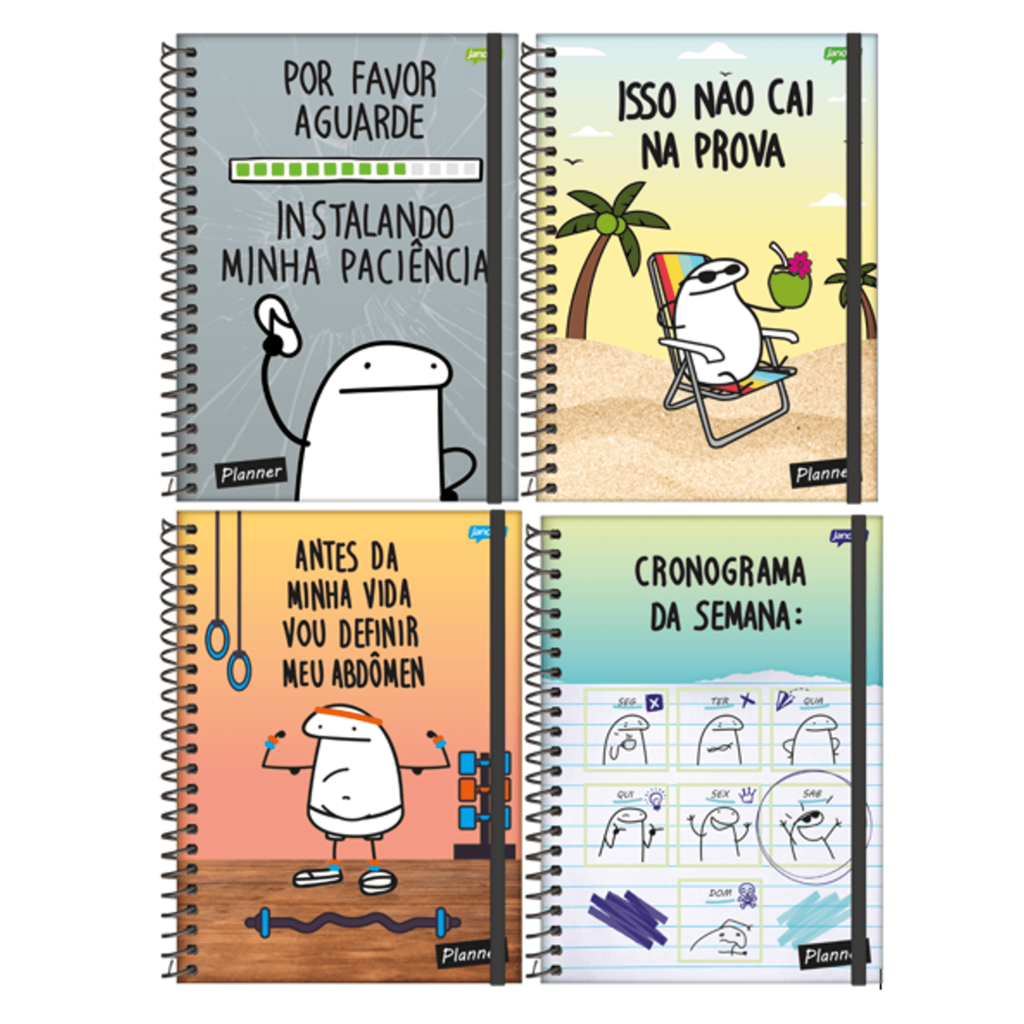 Planner Capa Dura Jandaia 160 Páginas Flork