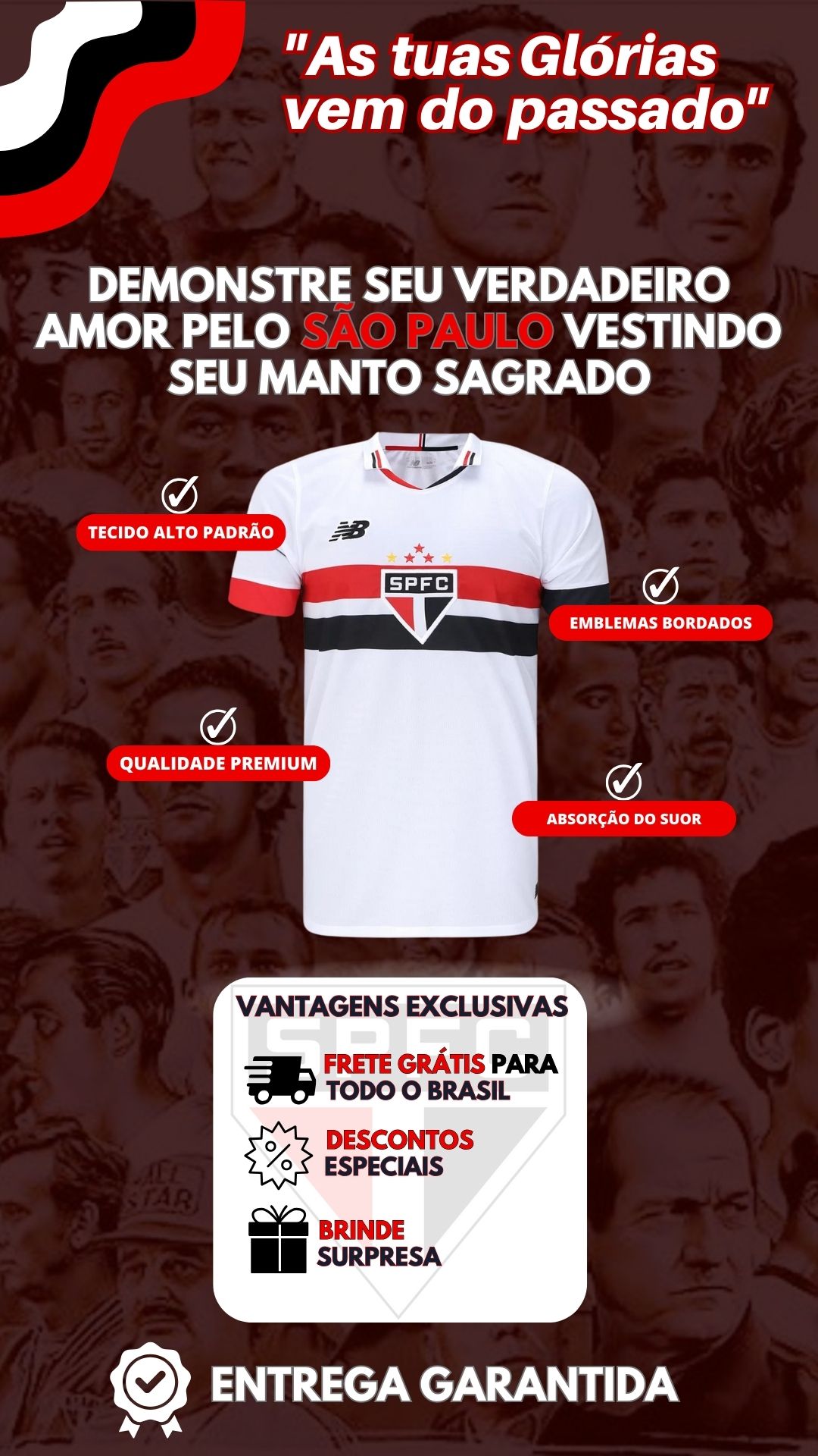 Camisa Sao Paulo II 23/2024 Oficial Masculina