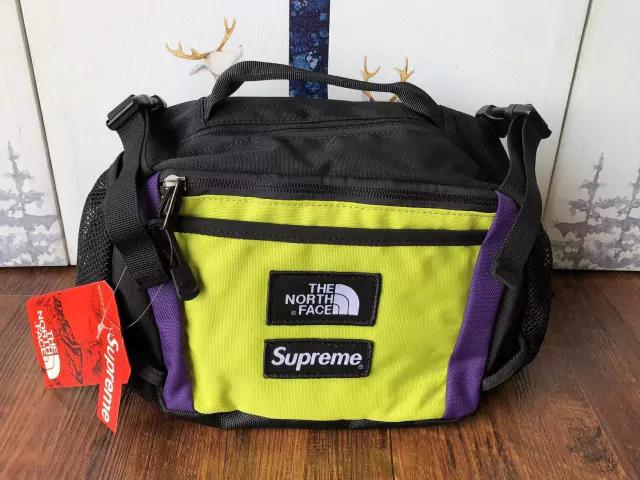 Supreme/The North Face Waist Bag 黄紫