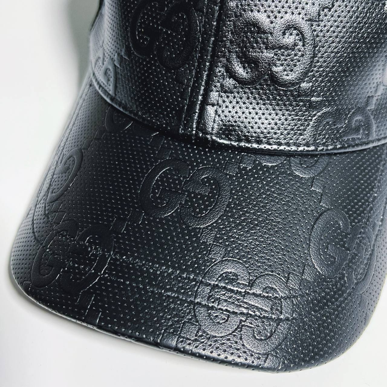 GG Embossed Baseball Hat in Black - Gucci