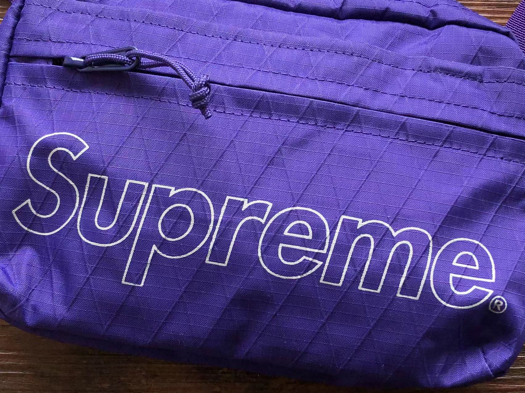 Supreme fw18 purple on sale backpack