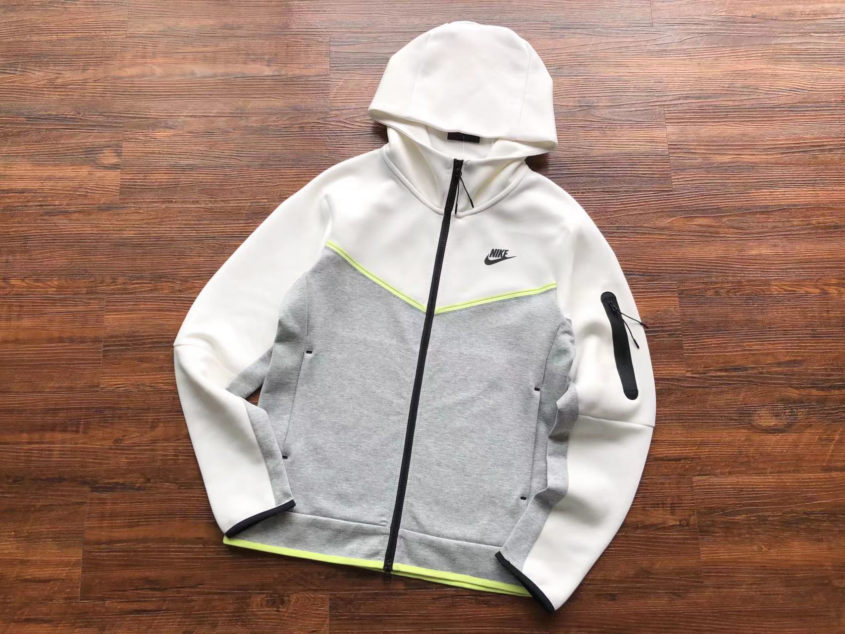 Nike tech discount fleece lime green