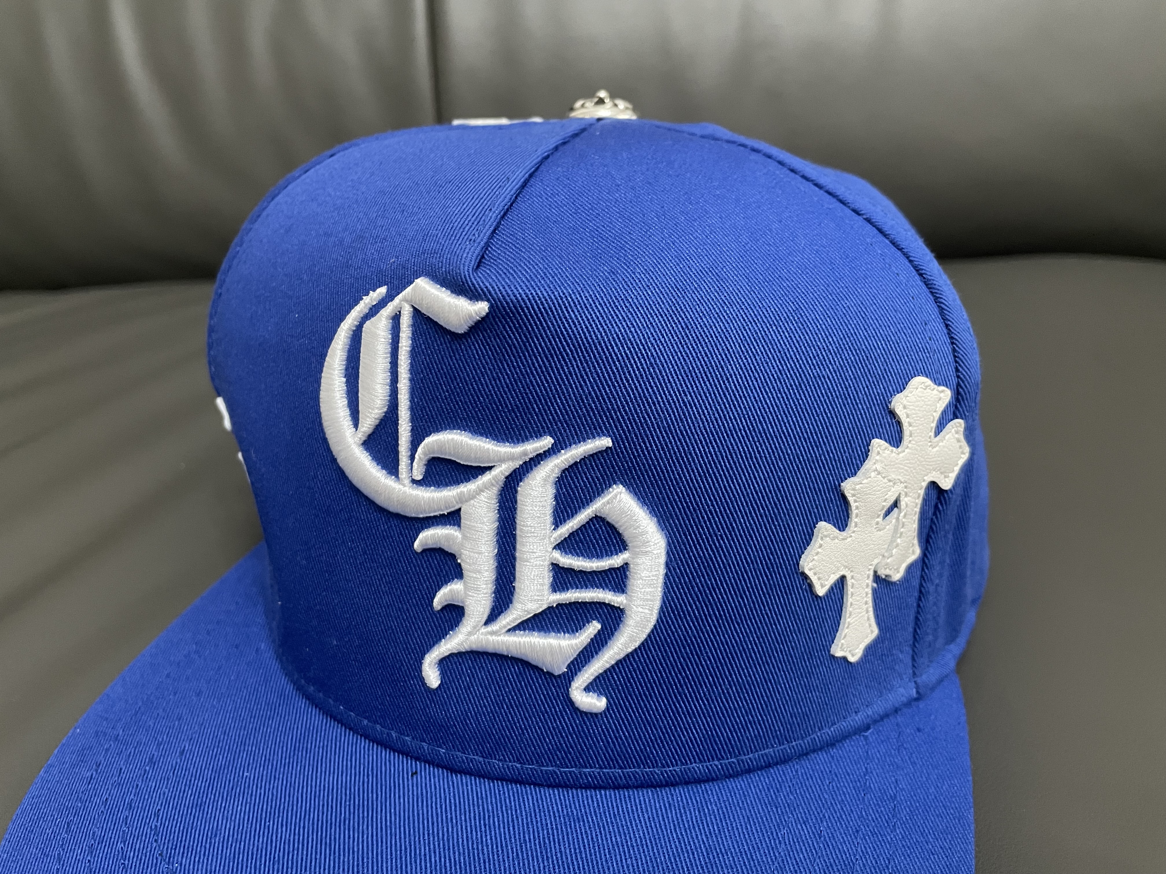 CAP Chrome Hearts Cross Patch Baseball Hat 'Blue'