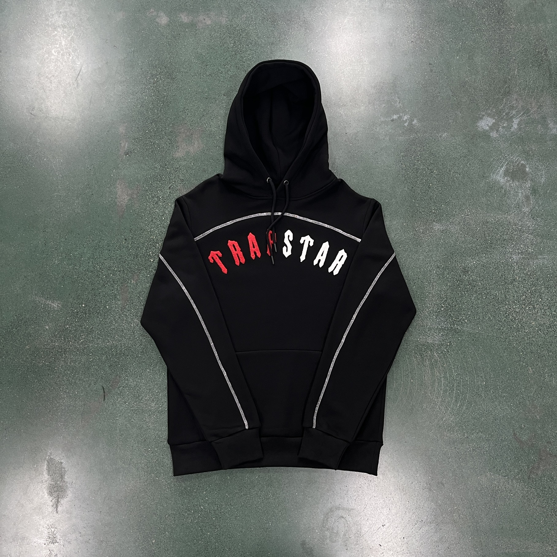 TRAPSTAR Chenille Decoded Hoodie Tracksuit - Cinza - Conforto e Estilo