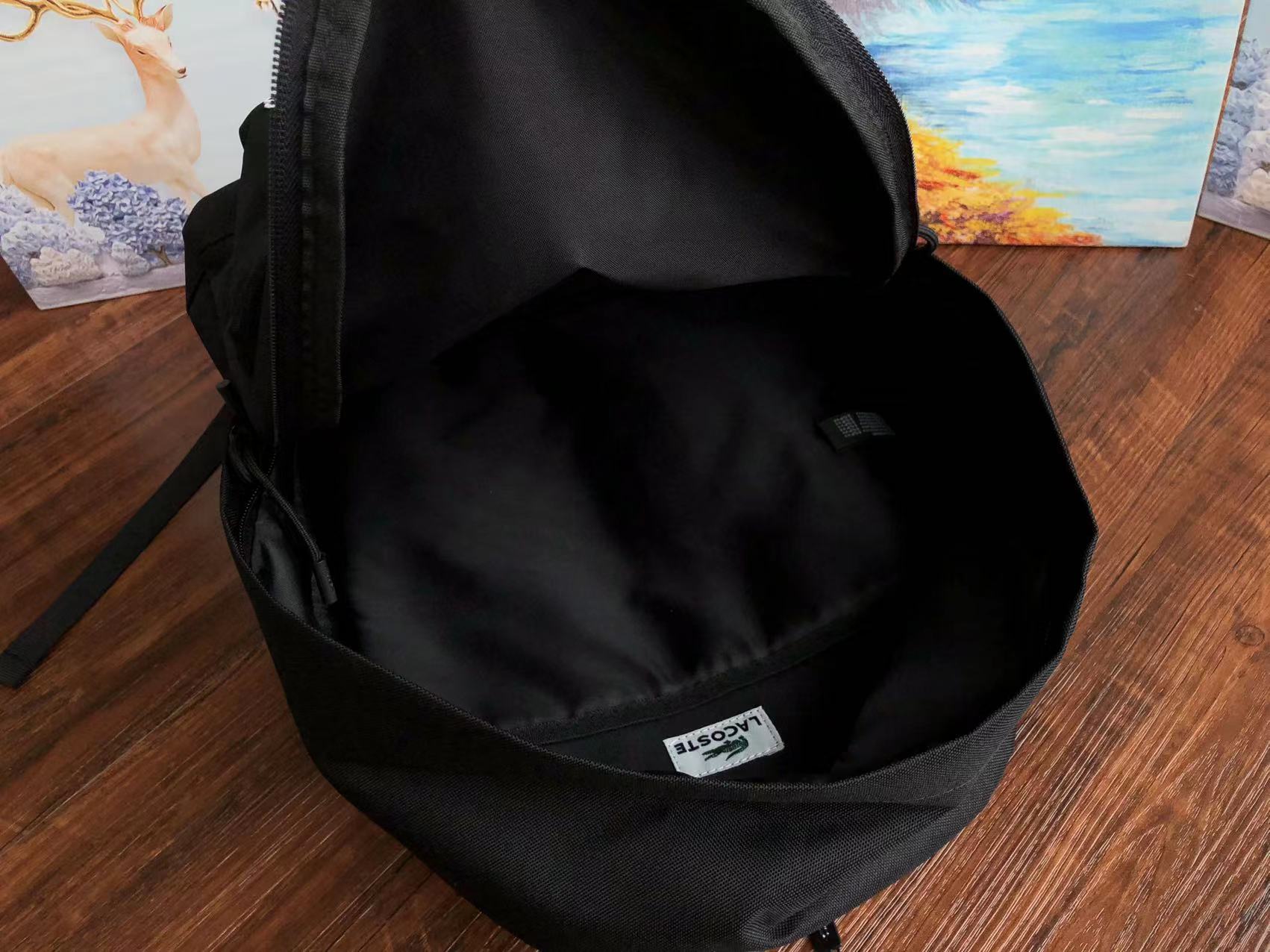 Lacoste discount black backpack