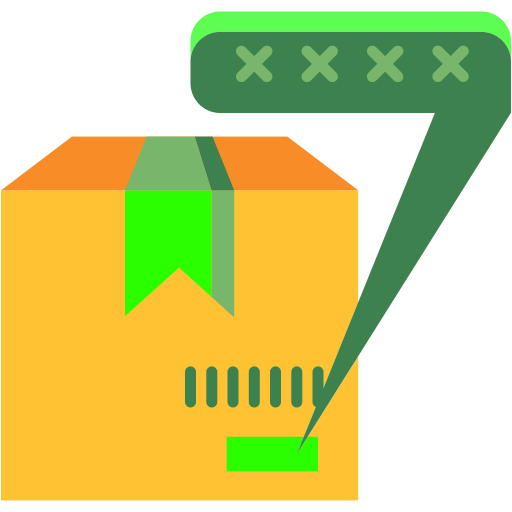 Shipping Label Icon