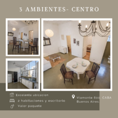 3 ambientes - Centro