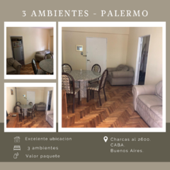 3 ambientes - Palermo