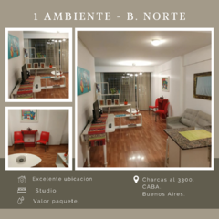 1 ambiente y medio - Barrio Norte - comprar online