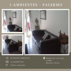3 ambientes Palermo - comprar online