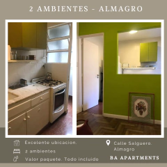 2 Ambientes - Almagro - BA Apartments