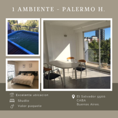 Studio en Palermo Hollywood - BA Apartments