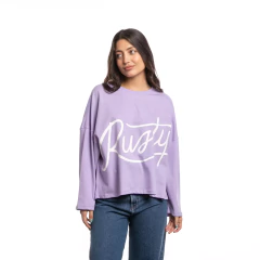 REMERA RUSTY SCRIPT OVERSIZED LS TEE