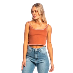TOP RUSTY EVERYWHERE SQUARE NECK