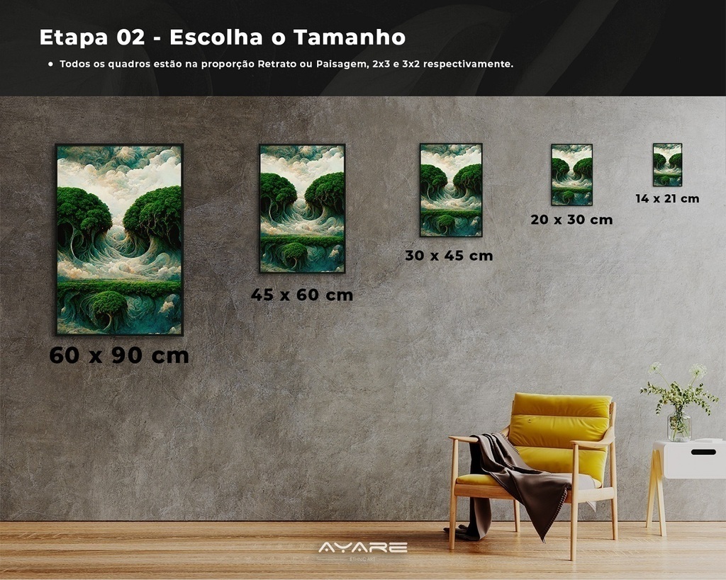 Quadro Abstrato água E Fogo 80x120 Cm Tecido Canvas