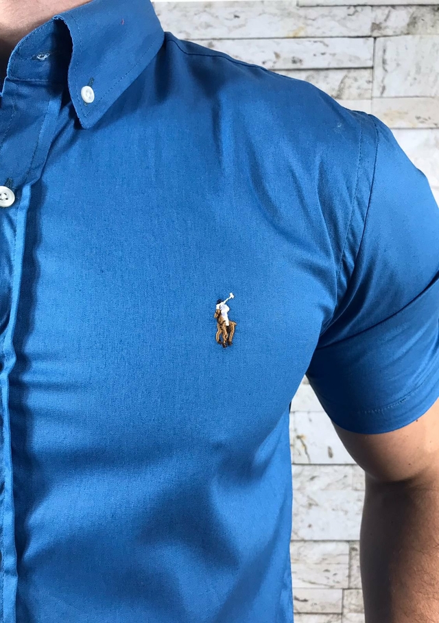 Camisa Polo Polo Ralph Lauren Slim Preta - Compre Agora