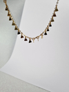 Tornozeleira Feminina Triângulos Folheado a Ouro 18K