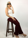Calça Legging Flare Texturizada