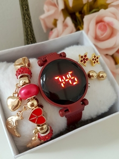 Relógio Digital L03 Vermelho - comprar online
