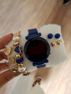 Relógio Digital L02 Azul Royal - comprar online