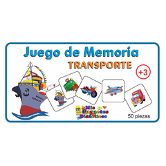 Juego de Memoria de Madera – Transporte