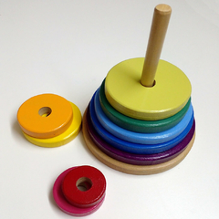 Torre De Encastre Redonda De Madera. - comprar online