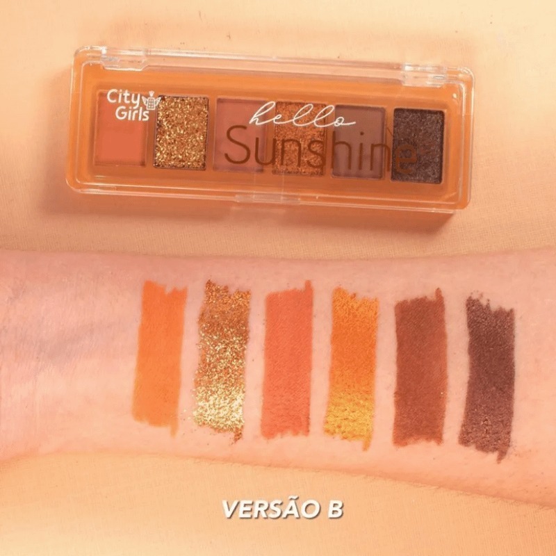 Paleta De Sombras Cores Hello Sunshine City Girls