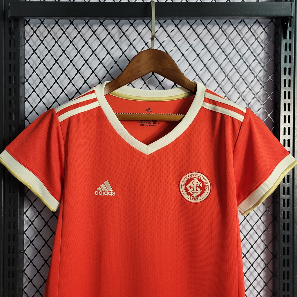 Camisa Internacional I 22/23 Torcedor Adidas Feminina - Vermelho