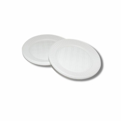 PLATO PLASTICO 22CM B.P BLANCO