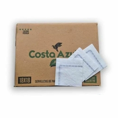 CAJA SERVILLETAS 18X18 C/GUARDA COSTA AZUL COD. 2000