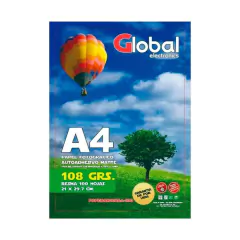 ETIQUETA OBRA A4 GLOBAL 108GRS ADHESIVO X10/100