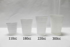 VASOS PLASTICOS BLANCOS - comprar online