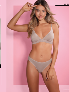 SEL1062-conjunto tringulo algodón y lycra Tanga less