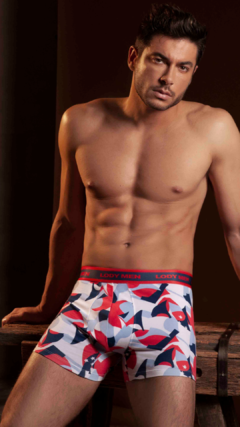 LM931-BOXER DE ALG.LYCRA ESTAMPADO AMERICANO.