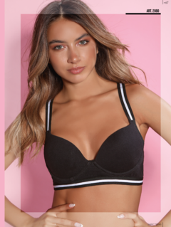 SEL2080-Corpiño solo deportivo taza soft de algodón