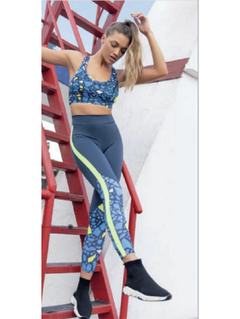 BRG18-Calza de lycra con doble cintura combinada