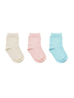 CO2200L000-MEDIAS PARA BEBE Lisas blanco,rosa, celeste