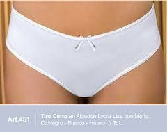 NTB451L-Tiro Corto en Algodón con Lycra Lisa Clasica