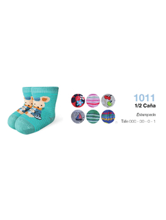 EL1011000-Media Caña Estampado Surtida