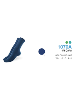 EL10701-Colegial 1-2 Caña Blanco-Azul - comprar online