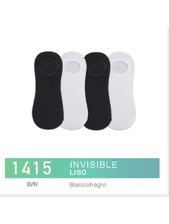 FL1415BN-Invisible Liso blanco-negro