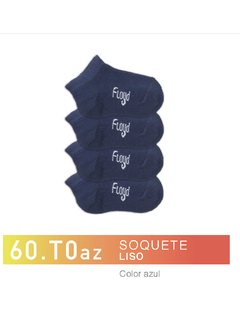 FL60T0A-Soquete Liso color azul niños-as
