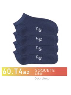 FL60T4A-Soquete Liso color azul niños-as
