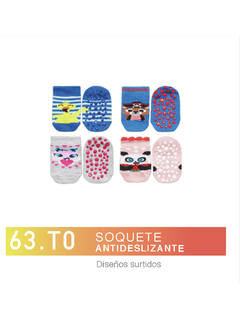 FL63T0-Soquete ANTIDESLIZANTE Diseños Surtidos niños-as
