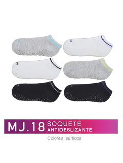 FLMJ18-Soquete ANTIDESLIZANTE Colores Surtidos packx3