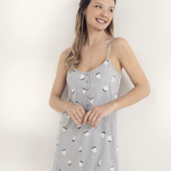 LEN23861 CAMISON MATERNAL DE ALGODON CON MAÑANITA - comprar online