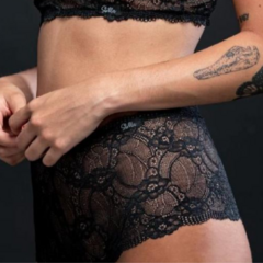 ST613 CULOTTE DE ENCAJE ELASTIZADO